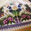 Рушник весільний з голубами 